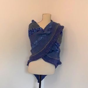 Shawl ,  hand knitted